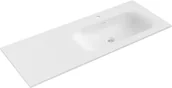 Umywalki - Mexen Vela umywalka wpuszczana w blat prawa 121 x 46,5 cm, biała mat - 25231201P - miniaturka - grafika 1