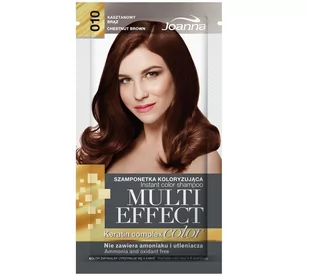 Joanna Multi Effect Color Keratin Complex Szamponetka 10 Kasztanowy Brąz 35g  Joanna - Farby do włosów i szampony koloryzujące - miniaturka - grafika 1