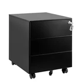 Szafki biurowe - Kontener XD-041-3-B - Czarny - miniaturka - grafika 1