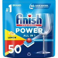 Środki do zmywarek - FINISH Power Essentials Tabletki Do Zmywarki Lemon 50szt. - miniaturka - grafika 1