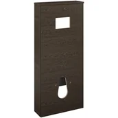 Szafki łazienkowe - Zabudowa stelaża podtynkowego Ness 53.4x18.1x120.5 cm brązowy orzech Sensea - miniaturka - grafika 1