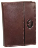 Portfele - Portfel Męski Skórzany EL FORREST Mały Pionowy Z Zapięciem Dwa Skrzydełka BRĄZOWY RFID 234 R 22 10,5 x 8,5 x 3 [cm] - miniaturka - grafika 1