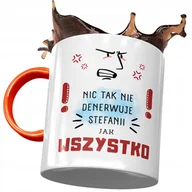 Kubki - Kubek Pomarańczowy Dla Stefanii Koleżanki Prezent z Nadrukiem ze Zdjęciem + Opakowanie na prezent (wzór 03) - miniaturka - grafika 1