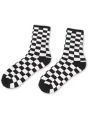 Skarpetki męskie - Vans Skarpety Wysokie Męskie Checkerboard Crew VN0A3H3OHU0 Czarny - miniaturka - grafika 1