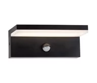 Lampy ogrodowe - LED Kinkiet zewnętrzny z czujnikiem TESA LED/10W/230V IP54 czarny - miniaturka - grafika 1