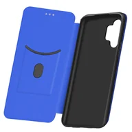 Etui i futerały do telefonów - Etui Folio do Samsung Galaxy A32 5G z miejscem na kartę i podstawką Carbon Effect Granatowe - miniaturka - grafika 1