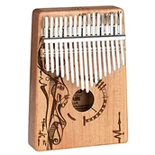 Instrumenty perkusyjne - Art Series Kalimba 17 Peaceful Mind z mahoniu, z torbą i młotkiem do strojenia - miniaturka - grafika 1
