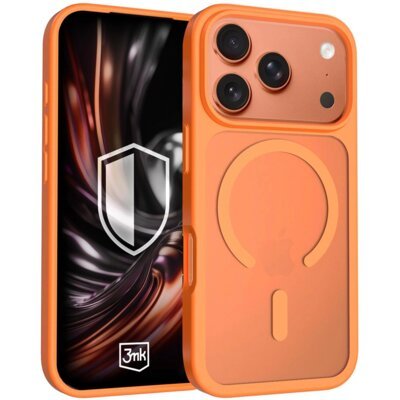 Etui 3MK Hardy Hazy MagCase do Apple iPhone 17 Pro Max Pomarańczowy