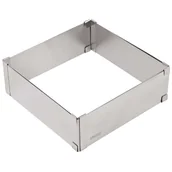 Formy do ciast - FORMA REGULOWANA RANT DO CIAST TORTÓW KINGHOFF KH-1906 KWADRATOWA - miniaturka - grafika 1