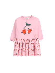 Coccodrillo Sukienka codzienna WC5129102MGN Różowy Regular Fit - Sukienki i spódniczki dla dziewczynek - miniaturka - grafika 1