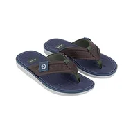 Klapki i japonki męskie - Cartago Męskie klapki Lyon II Thong AD, szare/brązowe/niebieskie, 42 EU, Szary, brązowy, niebieski, 42 EU - miniaturka - grafika 1