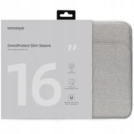Torby na laptopy - INNOSTYLE TORBA NA LAPTOPA 16" WODOODPORNA ETUI OMNIPROTECT SLIM SZARY - miniaturka - grafika 1