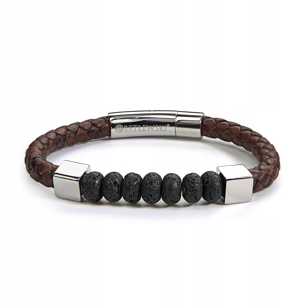 Betlewski, Bransoletka skórzana damska kamień skóra