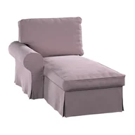 Pokrowce na meble - Dekoria Pokrowiec na szezlong Ektorp lewy zgaszony róż 84 x 166 x 73 cm Velvet 642-704-14 - miniaturka - grafika 1