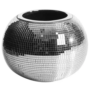 Wazon EUROFIRANY Mirona 22 x 22 x 16 cm Srebrny - Wazony i flakony - miniaturka - grafika 1