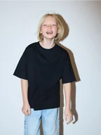 Koszulki dla chłopców - Reserved - Bawełniany t-shirt z nadrukiem - czarny - miniaturka - grafika 1