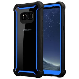 Etui Do Samsung Galaxy S8 Pokrowiec w NIEBIESKO CZARNY Hard Case Cover Obudowa Ochronny Cadorabo - Etui i futerały do telefonów - miniaturka - grafika 1