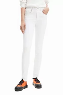 Spodnie damskie - Desigual Damskie spodnie na co dzień, biały, 36 - grafika 1
