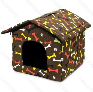 Buda S 42x39x33cm ciepły domek dla psa lub kota wygodna i przytulna - Budy dla psów - miniaturka - grafika 1