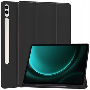 Etui Bizon Case Tab Lizard do Samsung Galaxy Tab S9 FE Plus, czarne - Etui do tabletów Etui Bizon Case Tab Lizard do Samsung Galaxy Tab S9 FE Plus, czarne - Etui do tabletów - miniaturka - grafika 1