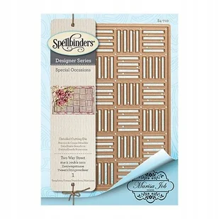Wykrojnik do papieru Spellbinders - Two Way Street ramka w kratkę - Scrapbooking - miniaturka - grafika 1