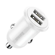Ładowarki samochodowe - Baseus Grain Pro ładowarka samochodowa 2x USB 4,8 A biały (CCALLP-02) - miniaturka - grafika 1