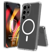 Etui i futerały do telefonów - Etui 3MK Hardy Liqforce MagCase do Samsung Galaxy S25 Ultra Przezroczysty - miniaturka - grafika 1