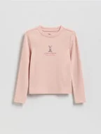 Koszulki dla dziewczynek - Reserved - Koszulka Kubuś Puchatek - kremowy - miniaturka - grafika 1