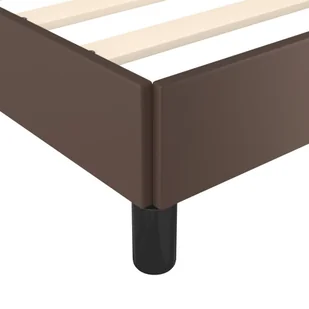 Lumarko Rama łóżka, brązowe, 120x200 cm, obite sztuczną skórą - Łóżka - miniaturka - grafika 8