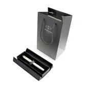 Zestawy piśmiennicze - Zestaw pióro wieczne Parker IM Pearl Premium w pudełku z torebką prezentową - miniaturka - grafika 1