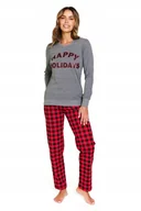 Piżamy damskie - DOCTOR NAP PIŻAMA DAMSKA PM.7343 XL DARK_GREY - miniaturka - grafika 1