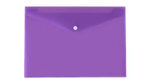 BIURFOL Teczka koperta A4 satyna fioletowa - Teczki i skoroszyty - miniaturka - grafika 1