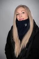 Apaszki i szaliki damskie - Komin Monolit 06 - GRANATOWY - miniaturka - grafika 1