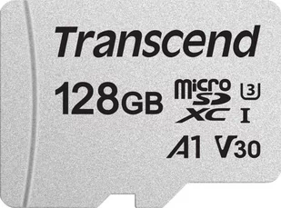 Transcend 300S MicroSDXC 128GB UHS-I/U3 A1 V30 TS128GUSD300S TS128GUSD300S - Karty pamięci - miniaturka - grafika 1