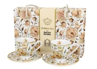 Filiżanki - Zestaw 2 filiżanek espresso English Roses White 90 ml - miniaturka - grafika 1