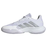 Trampki damskie - adidas CourtJam Control W, Trampki damskie, Ftwr White/Silver Met./Ftwr White, 40 2/3 EU, Ftwr White Silver Met Ftwr White, 40.5 EU - miniaturka - grafika 1