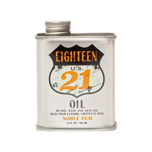 18.21 Man Made Noble Oud Oil Olejek do włosów, brody i ciała 60 ml - Kosmetyki i akcesoria do pielęgnacji brody - miniaturka - grafika 1