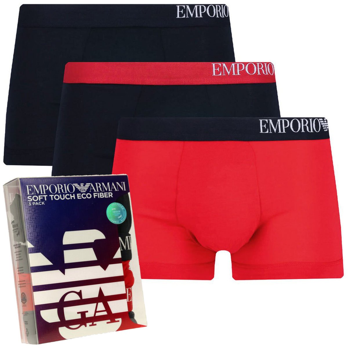 Emporio Armani bokserki majtki męskie 3-pack 111357-2F728-78635 M