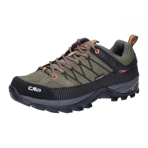 CMP Rigel Low Trekking Shoes WP, Walking Shoe Mężczyźni, Olive-Flame, 40 EU, Płomień oliwkowy, 40 EU