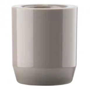 Zone Denmark Kubek na szczoteczki do zębów 9 cm Suii Taupe 332185 Dwukolorowy - Pojemniki łazienkowe - miniaturka - grafika 1