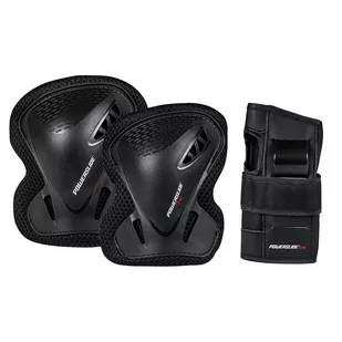 Powerslide, Ochraniacze, One Basic Adult Tri-Pack, czarny, rozmiar XL - Ochraniacze - miniaturka - grafika 1
