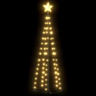 Ozdoby bożonarodzeniowe - VidaXL Lumarko Ozdoba świąteczna w kształcie choinki, 70 LED, biel, 50x120 cm 328688 VidaXL - miniaturka - grafika 1