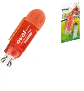 Oval Korektor w taśmie 5mm x 6m z klipem + wkład - Przybory szkolne - miniaturka - grafika 1