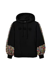 Desigual Bluza damska, czarny, XS - Bluzy damskie - miniaturka - grafika 1