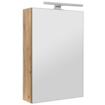 Szafka Łazienkowa Z Lustrem Oświetleniem Lampką Led Lustrzana Wisząca 40 cm