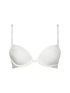 Biustonosze - Calvin Klein Damski biustonosz push-up plunge, kość słoniowa, 70A - miniaturka - grafika 1