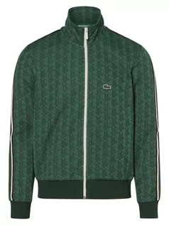 Bluzy męskie - Lacoste - Męska bluza rozpinana, zielony - grafika 1