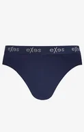 Majtki damskie - Slipy męskie bawełniane z elastycznym pasem granatowe EXSL102GR, Kolor granatowy, Rozmiar S, EXES - Primodo.com - miniaturka - grafika 1
