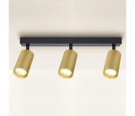 Lampy sufitowe - Brilagi - Oświetlenie punktowe SELE GOLDEN 3xGU10/30W/230V czarny/złoty - miniaturka - grafika 1