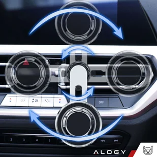 Uchwyt samochodowy Alogy MagSafe Airvent car holder do iPhone 14 13 12 do MagSafe na kratkę Czarny - Pozostałe akcesoria do telefonów - miniaturka - grafika 8